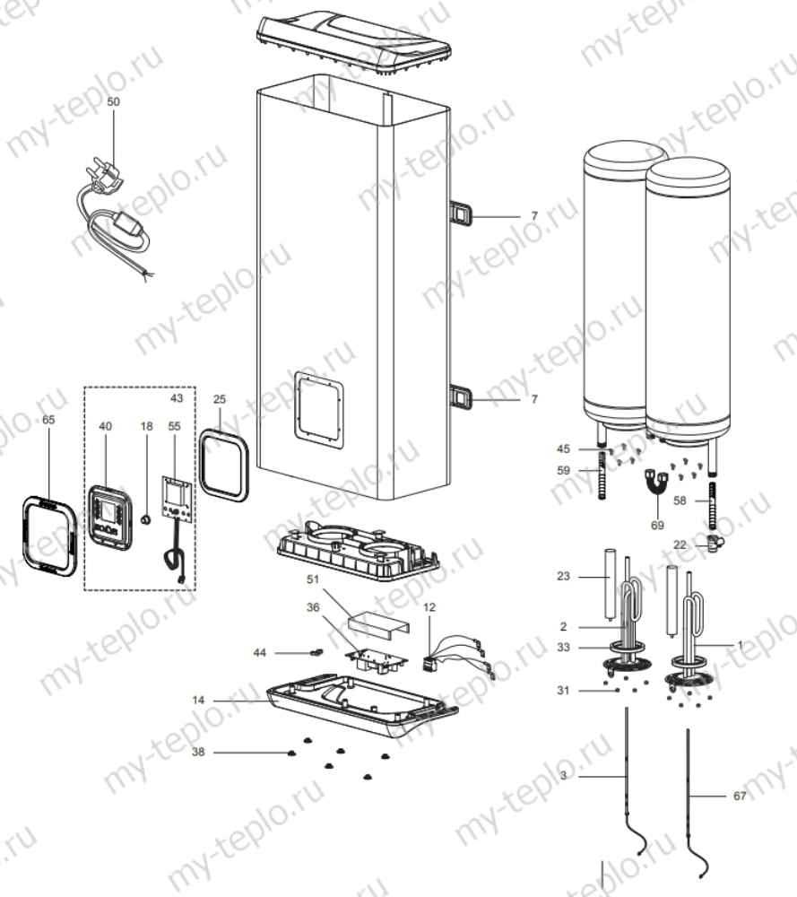 Запчасти Ariston ABS VLS QH 30 D купить в Улан-Удэ
